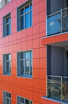 Wall multistory building Stock Photos