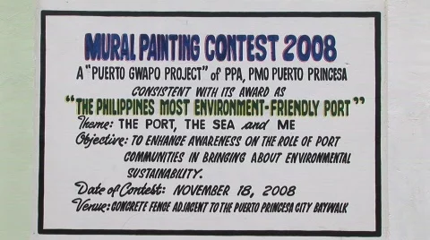 Wall mural contest Stock Footage 499548