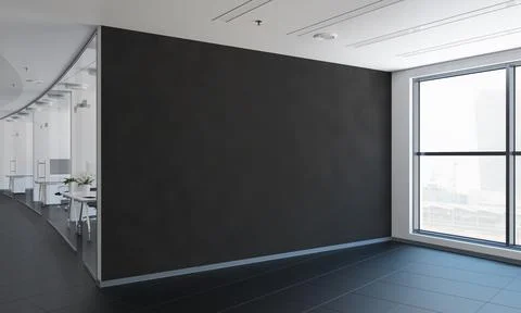 Wall mural office Stock Illustration