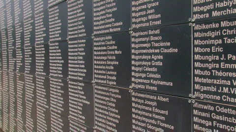 Wall of Names Stock Footage 113560