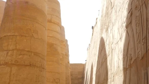 A Wall Near the Columns in The Building Stock Footage 128043784