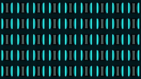 Wall of Neon Lights VJ Loops 库存影片 74358779