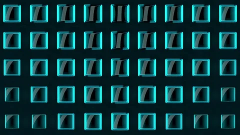 Wall of Neon Lights VJ Loops Stock-Footage 74359093