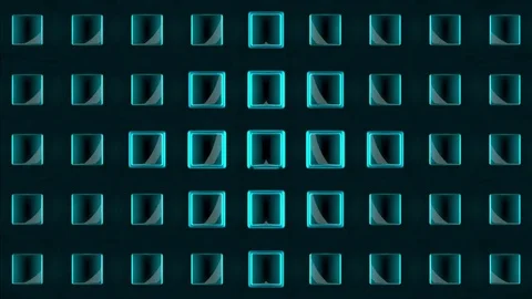 Wall of Neon Lights VJ Loops Stock Footage 74359172