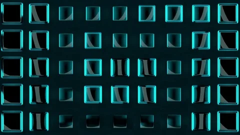 Wall of Neon Lights VJ Loops Stock-Footage 74359184
