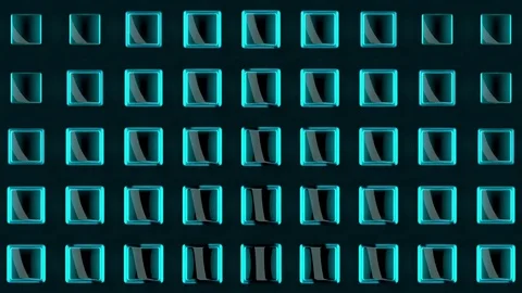 Wall of Neon Lights VJ Loops 库存影片 74359257