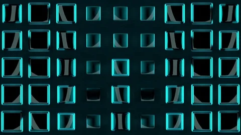 Wall of Neon Lights VJ Loops Stock-Footage 74359269