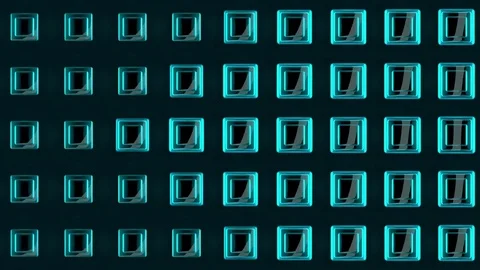 Wall of Neon Lights VJ Loops Video stock 74359709