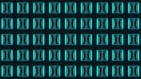 Wall of Neon Lights VJ Loops Stock Footage 74359757