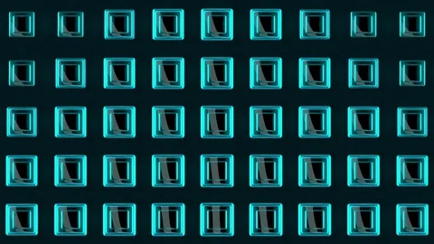Wall of Neon Lights VJ Loops Video stock 74359773