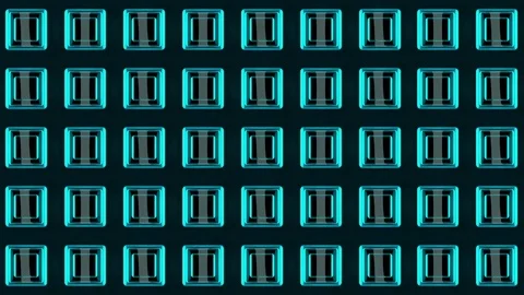 Wall of Neon Lights VJ Loops Video stock 74359827