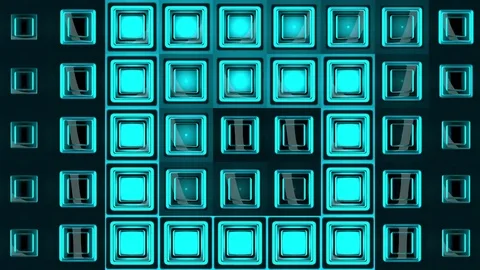 Wall of Neon Lights VJ Loops Stock Footage 74359923