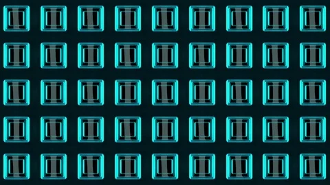 Wall of Neon Lights VJ Loops Stock Footage 74359975
