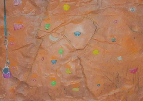 Wall obstacles climbing brown Fotos de archivo