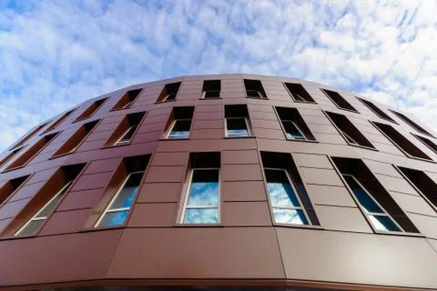 Wall of office building close-up Stock Photos