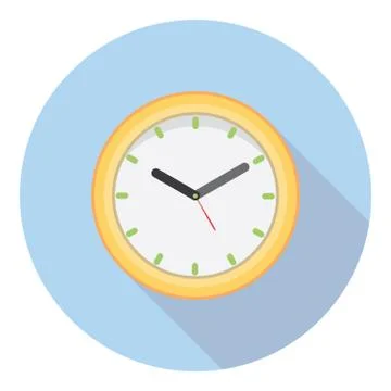 Wall Office Clock Stock Illustration