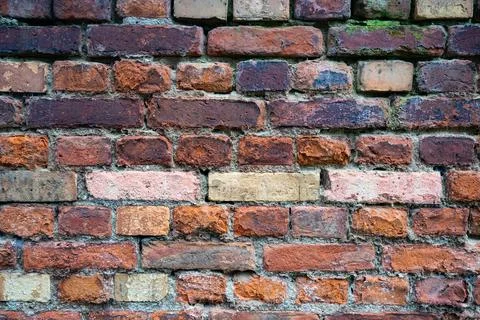 A Wall from old bricks 스톡 사진