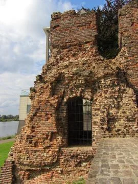 Wall of old fortress Stock Photos
