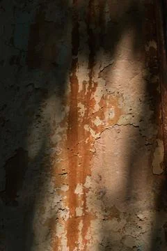 Wall of an old large chimney, close-up wall with rusty smudges Stock Photos