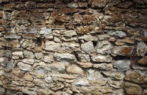 Wall from old stone Stock Photos