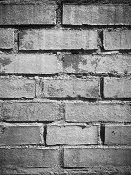 Wall of old white brick surface texture designer background Stock Photos