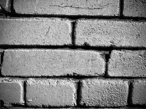 Wall of old white brick surface texture designer background Stock Photos