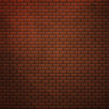 Wall of orange bricks. illustration Stock Illustration