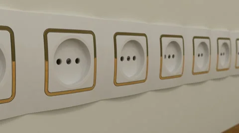 Wall outlets Stock Footage 8833058