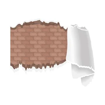 Wall with paint deteriorated Stock Illustration