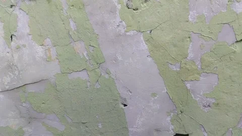 Wall paint that is peeling because the wall is damp Stockbeeldmateriaal 306206511