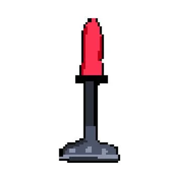 Wall paint scraper pixel art vector illustration Stock Illustration