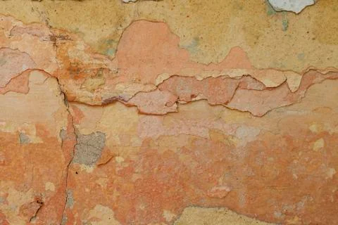 Wall paint texture cracked Foto stock