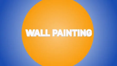 Wall Painting 3D Text Transition 4K 動画素材 271131036