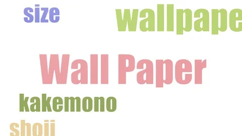 Wall Paper Animated Tagcloud Isolated On White Stock Footage 107206526