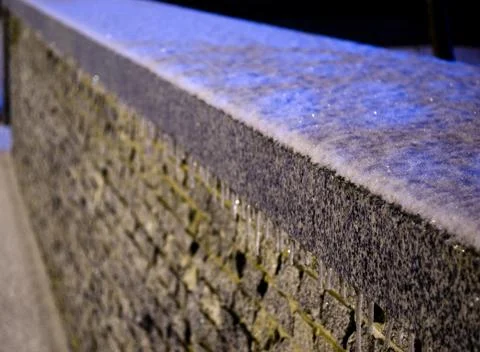 Wall in the park at night Stock Photos