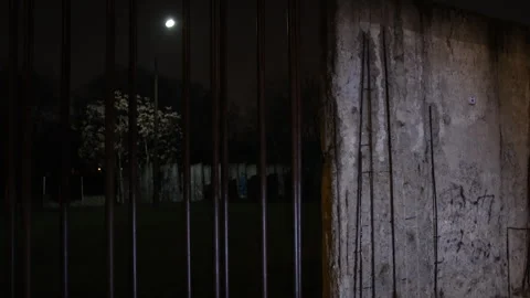 Wall path, Berlin Wall Memorial Center, Berlin Wall Landmark Stock-Footage 320069080