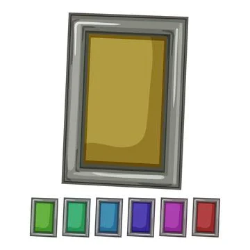 Wall photo frame cartoon vector graphic Stock Illustration