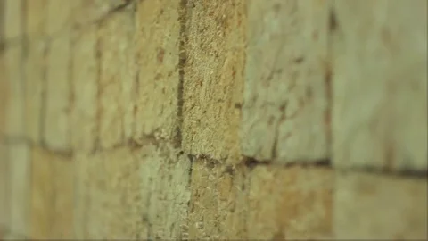 A wall of pieces of wood Stock Footage 73312357