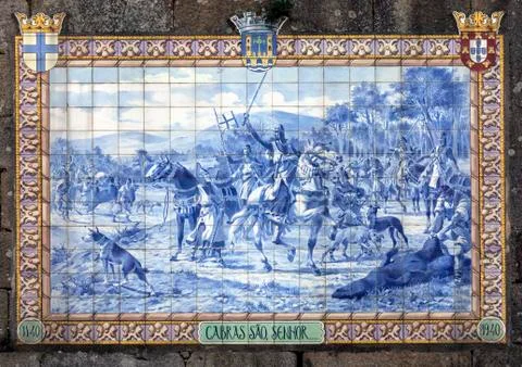 Wall Plaque in Ponte de Lima - Portugal Stock Photos
