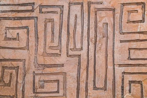 Wall with plaster background Stock Photos