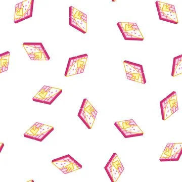 Wall plaster isometric icon vector sign illustration Stock Illustration