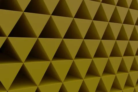 Wall of plastic prisms Stock Illustration