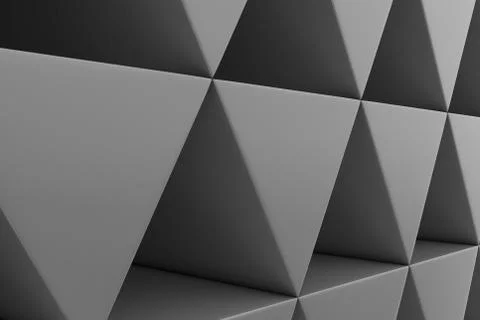 Wall of plastic prisms Stock Illustration