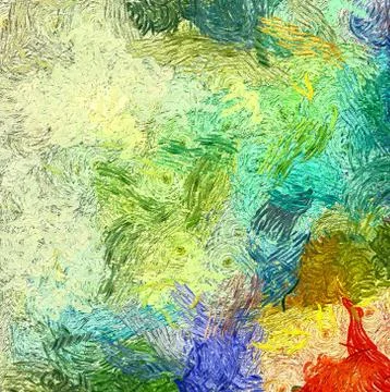 Wall poster print template. Abstract painting art. Hand drawn by dry brush of Stock Illustration