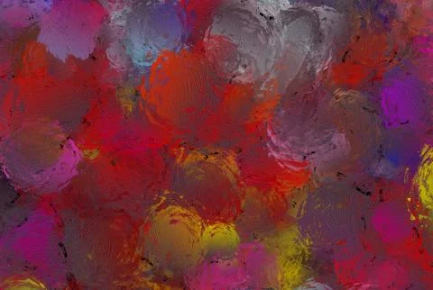 Wall poster print template. Abstract painting art. Hand drawn by dry brush of Stock Illustration