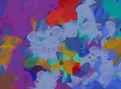 Wall poster print template. Abstract painting art. Hand drawn by dry brush of Stock Illustration