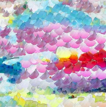 Wall poster print template. Abstract painting art. Hand drawn by dry brush of Stock Illustration