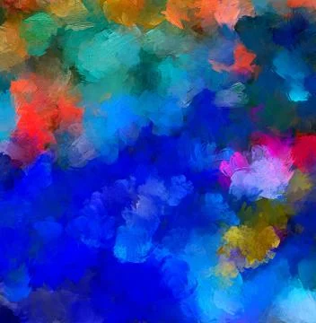 Wall poster print template. Abstract painting art. Hand drawn by dry brush of Stock Illustration