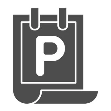 Wall poster solid icon. Event poster vector illustration isolated on white Illustrazione stock