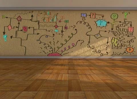 Wall problems Stock Illustration